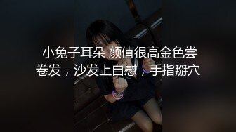  小兔子耳朵 颜值很高金色尝卷发，沙发上自慰，手指掰穴